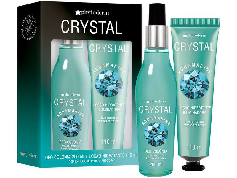 Kit Body Splash Phytoderm Crystal Aquamarine - Feminino - Body
